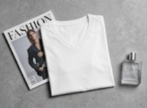 sản phẩm Áo thun nam cổ tim dáng suông – v neck minimal tee