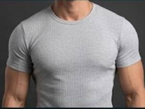 sản phẩm Áo thun nam cổ tròn gân tăm – ribbed knit tee