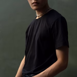 Áo Thun Nam Trơn EVEC Essential Black T-Shirt